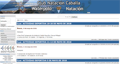 Desktop Screenshot of clubnatacioncaballa.es