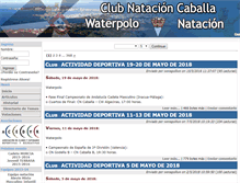 Tablet Screenshot of clubnatacioncaballa.es